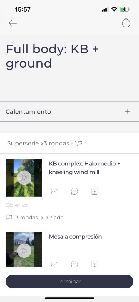 Entrenamiento Harbiz